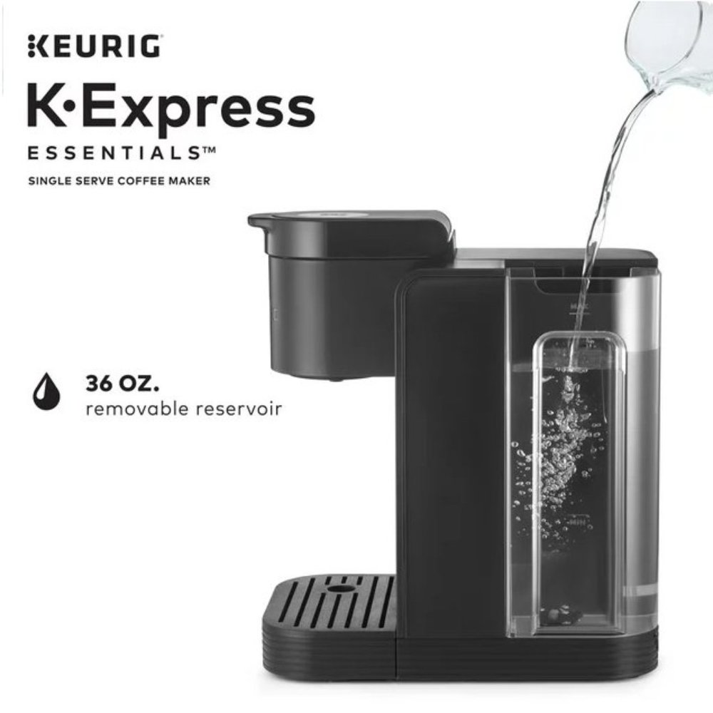 NWT KEURIG K-Express Essentials Single-Serve K-Cup Pod Coffee Maker Teal & Black - Picture 13 of 14
